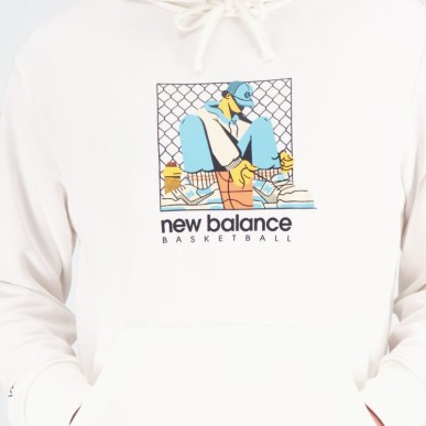 Felpa New Balance Hoops French Terry Hoodie M NBMT31588SST