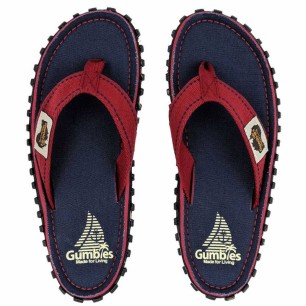 Gumbies Islander Navy Coast Flip Flops 708210945547