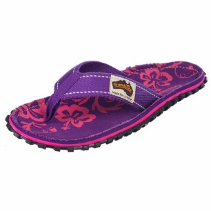 Gumbies Islander Canvas Flip Flops W G-IS-WN-PUHIB