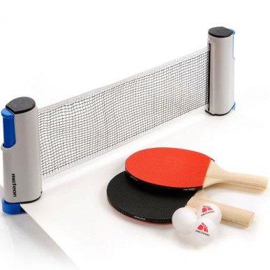 Meteor Rollnet set da ping pong 2 racchette 3 palline 15042