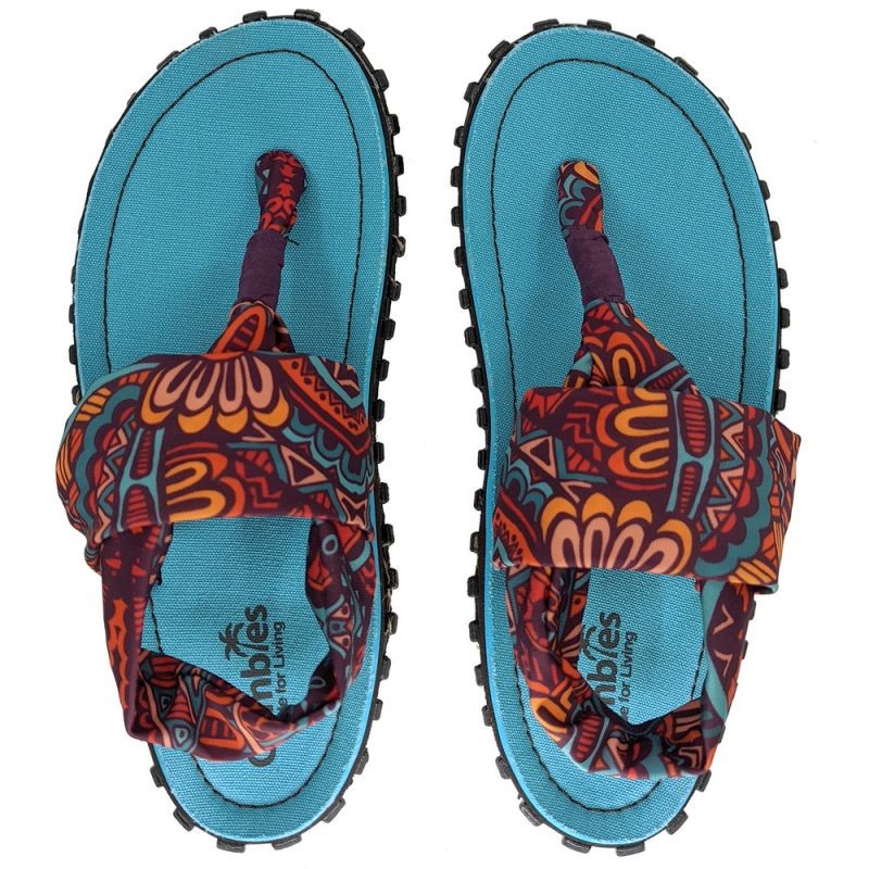 Gumbies Slingback Flip Flops W G-SB-WN-TRVN