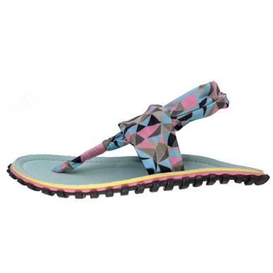 Gumbies Slingback Flip Flops W G-SB-WN-GEOM