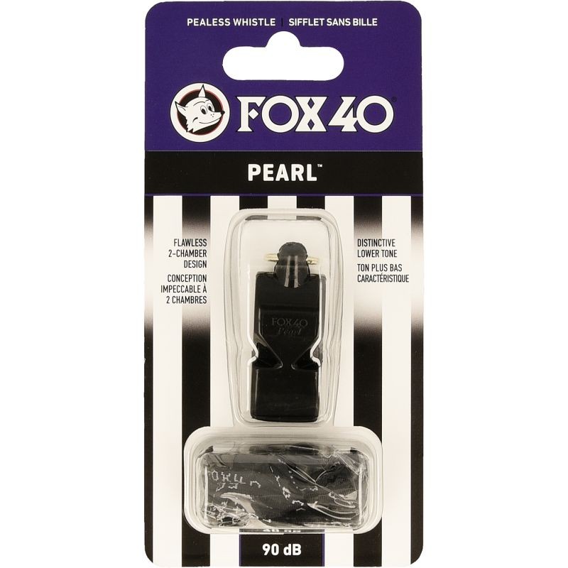 Fischietto Pearl Fox 40 + corde nero