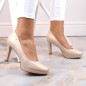 Sergio Leone W SK53N beige high-heeled and platform pumps