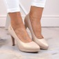 Sergio Leone W SK53N beige high-heeled and platform pumps