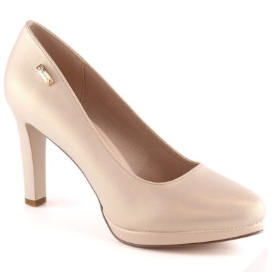 Sergio Leone W SK53N beige high-heeled and platform pumps