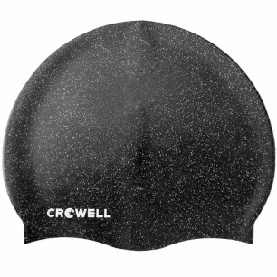 Cuffia da piscina in silicone Crowell Recycling Pearl nero col.1