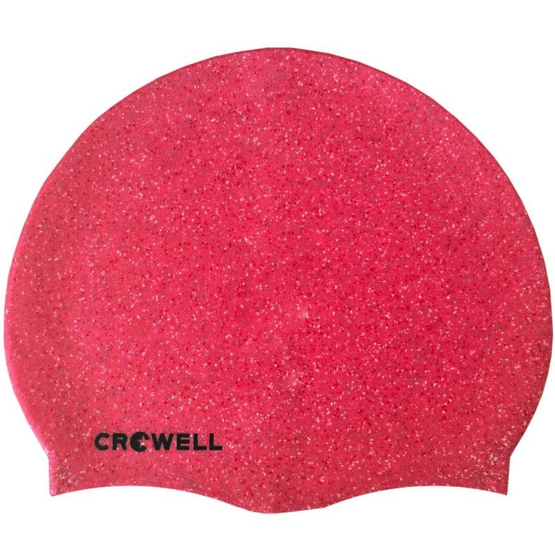 Cuffia da piscina in silicone Crowell Recycling Pearl rosa col.3