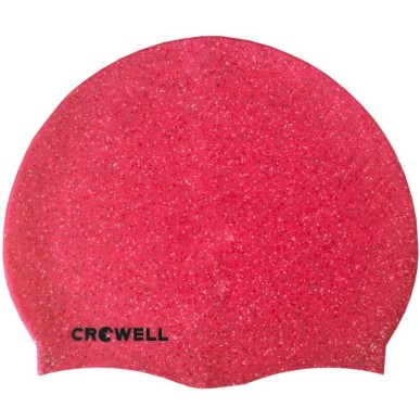 Cuffia da piscina in silicone Crowell Recycling Pearl rosa col.3