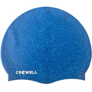 Cuffia da piscina in silicone Crowell Recycling Pearl blu col.5