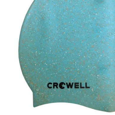 Silicone swimming cap Crowell Recycling Pearl light blue col.6