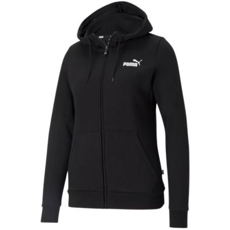 Felpa con cappuccio e zip intera Puma ESS Small Logo W 586811 01