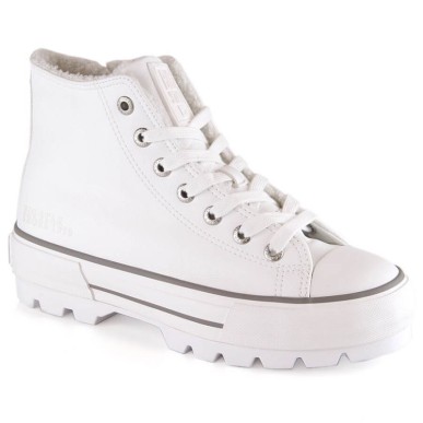 Sneakers insulated on the platform Big Star W INT1903A white