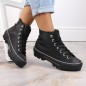 Sneakers insulated on the platform Big Star W INT1903C black