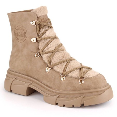 Platform boots with fur Big Star W INT1926B beige