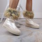 Big Star W INT1924B platform snow boots with fur, beige