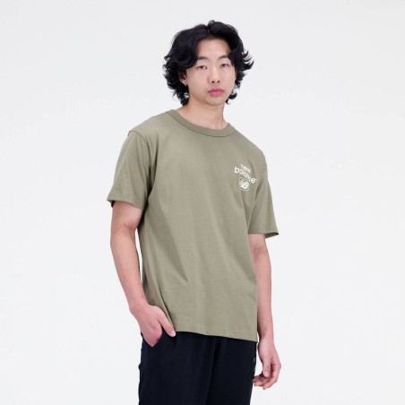 New Balance Essentials Reimagined Cott CGN M T-shirt MT31518CGN