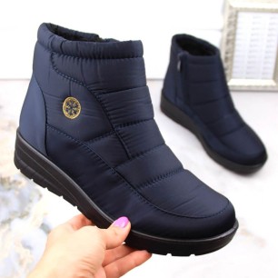 News W EVE437B wedge snow boots, navy blue