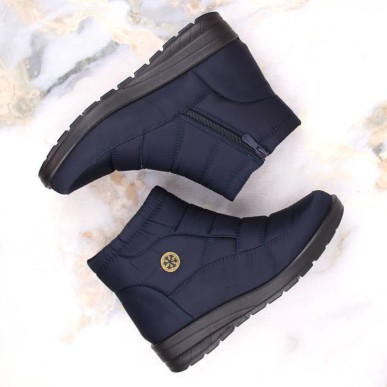 News W EVE437B stivali da neve con zeppa, blu navy