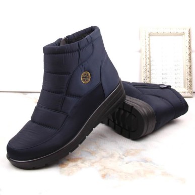 News W EVE437B wedge snow boots, navy blue