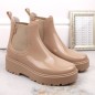 Galoshes lacquered on the Big Star W INT1918B platform, beige