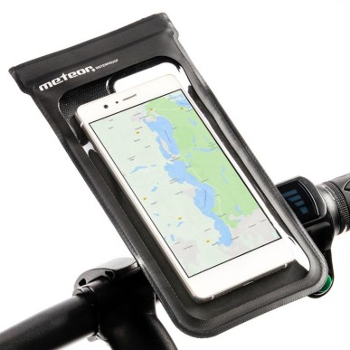 Waterproof bicycle case for the Meteor Crib 23795 phone