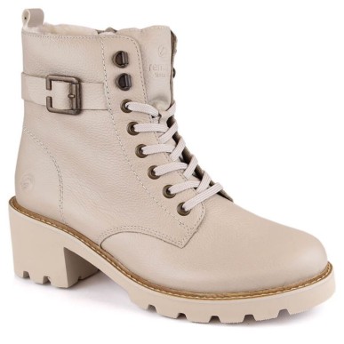 Comodi stivali in pelle isolati Remonte W RKR615, beige