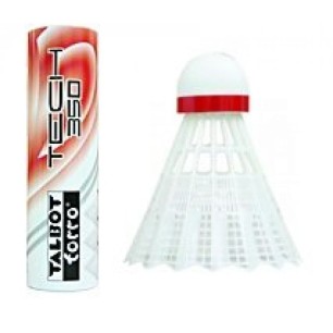 Badminton shuttlecocks TALBOT Torro Tech 350 Medium 6pcs white