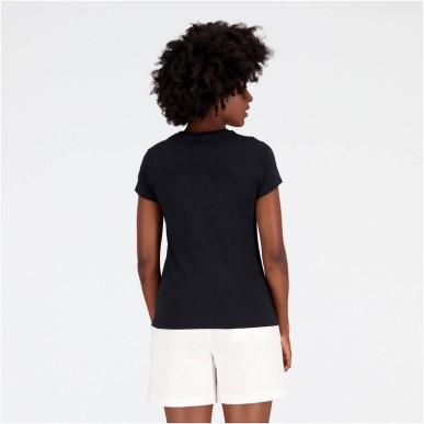 New Balance Essentials Stacked Logo CO BK T-shirt Donna WT31546BK