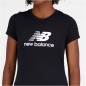 New Balance Essentials Stacked Logo CO BK T-shirt Donna WT31546BK