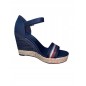 Sandalo con zeppa alta in grosgrain Tommy Hilfiger W FW0FW05254