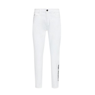 Karl Lagerfeld White Gf Denim Pants W 221W1101 jeans