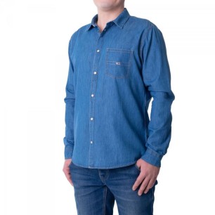 Tommy Jeans Tjm Camicia in cotone denim Mid Indigo M DM0DM08399-447