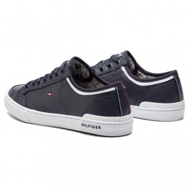 Tommy Hilfiger Core Corporate Leather Sneaker M shoes FM0FM00552-403