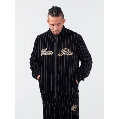 Sean John Vintage Pinstripe Velours Trackjacket M 6078109