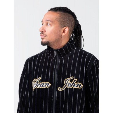 Sean John Vintage Pinstripe Velours Trackjacket M 6078109