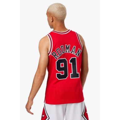 Mitchell & Ness Chicago Bulls NBA Dennis Rodman T-shirt M SMJYGS18154-CBUSCAR97DRD