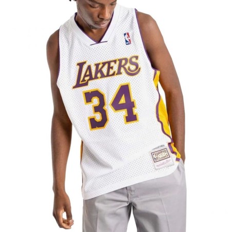 Mitchell & Ness Los Angeles Lakers NBA Shaquille O'Neal T-shirt M SMJY4442-LAL02SONWHIT