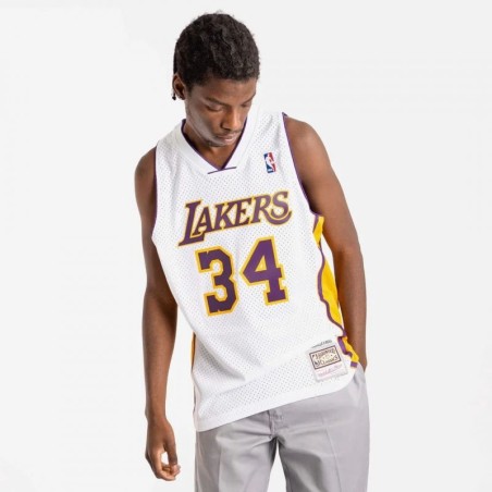 Mitchell & Ness Los Angeles Lakers NBA Shaquille O'Neal T-shirt M SMJY4442-LAL02SONWHIT