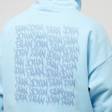 Sean John Script Logo Back Artwork Hoodie M 6021390