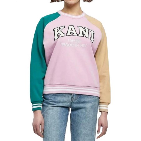 Karl Kani Serif Block College Crew Neck W 6120154