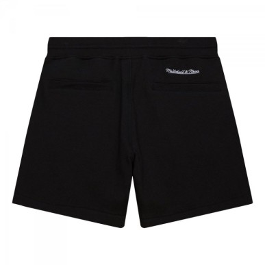 Pantaloncini in pile Essentials con marchio Mitchell & Ness M PSHR5542-MNNYYPPPBLCK