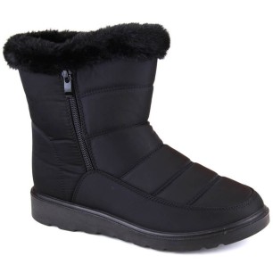 Potocki W WOL197 insulated snow boots with fur, black