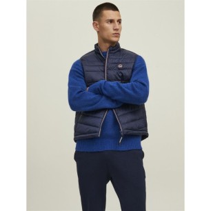 Jack & Jones JJHero Bodywarmer Collar vest 12211790 Navy Blazer/Contrast