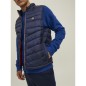 Gilet con colletto scaldacollo Jack & Jones JJHero 12211790 Blazer blu scuro/contrasto