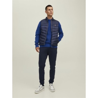 Gilet con colletto scaldacollo Jack & Jones JJHero 12211790 Blazer blu scuro/contrasto