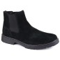 Filippo M PAW499A black leather slip-on Chelsea boots