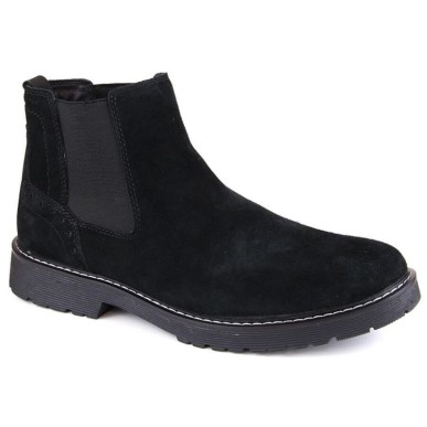 Stivaletti Chelsea slip-on in pelle nera Filippo M PAW499A