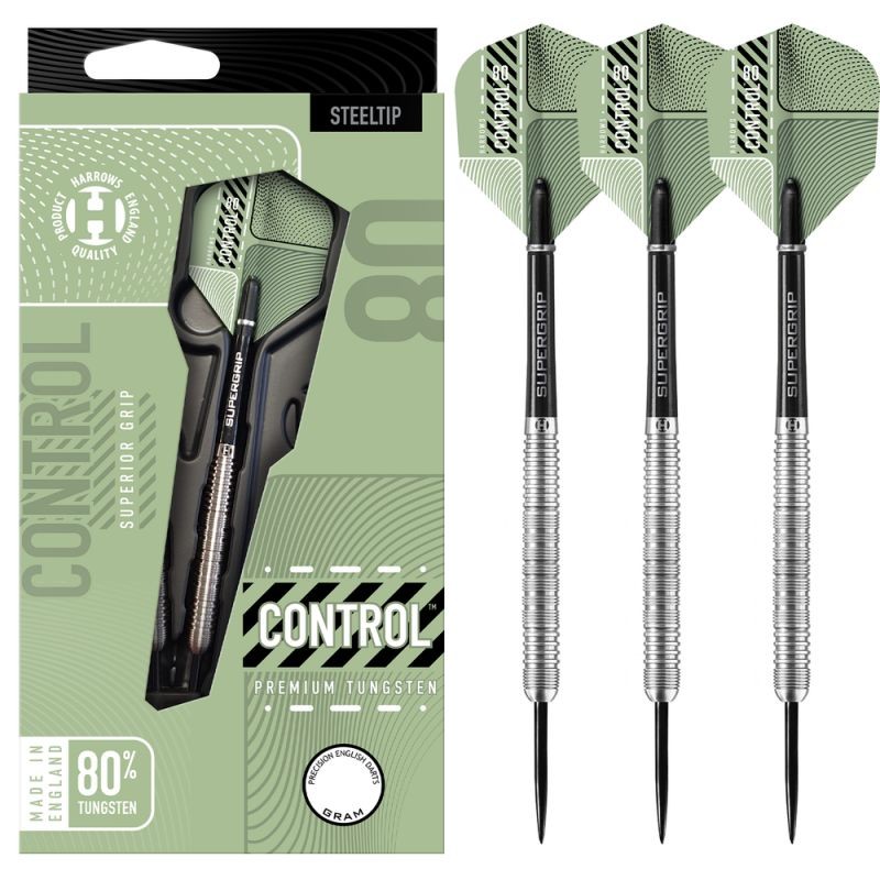 Harrows Control 80% Parallel steeltip darts