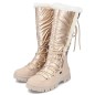 Rieker W RKR640 waterproof high snow boots, beige